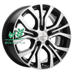 Диск Khomen Wheels KHW1608 (Geely Coolray) Black-FP 6.5x16/5x114,3 ET45 D54,1