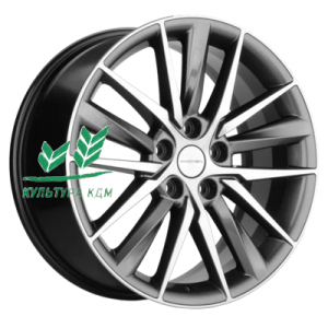 Диск Khomen Wheels KHW1807 (A6/Q5) Gray-FP 8x18/5x112 ET39 D66,6