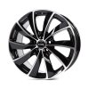 Диск Rial Lugano Diamond Black Front Polished 7,5x17/5x100 ET36 D63,3