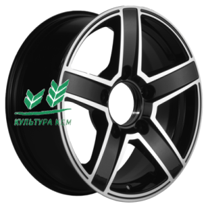 Диск Khomen Wheels KHW1614 (Niva 4x4 Bronto) Black-FP 6.5x16/5x139,7 ET35 D98,5