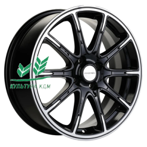 Диск Khomen Wheels KHW1707 (Lada Vesta Cross) Black-FP 6.5x17/4x100 ET43 D60,1