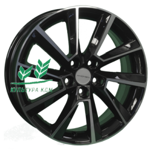 Диск Khomen Wheels KHW1604 (Fabia/Polo) Black-FP 6x16/5x100 ET45 D57,1