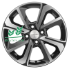 Диск Khomen Wheels KHW1501 (Cobalt) Black-FP 6x15/4x100 ET39 D56,6