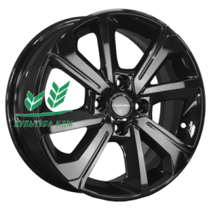 Диск Khomen Wheels KHW1501 (Rio/Solaris) Black 6x15/4x100 ET46 D54,1