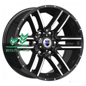 Диск K&K Алгама (КС762) Алмаз черный 8x17/6x139,7 ET-10 D106,1