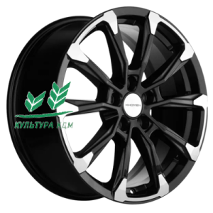Диск Khomen Wheels KHW1808 (Murano) Black-FP 7.5x18/5x114,3 ET50 D66,1