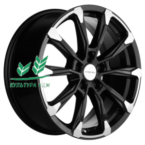 Диск Khomen Wheels KHW1808 (Geely Atlas/Atlas Pro/Lifan Myway) Black-FP 7.5x18/5x114,3 ET45 D60,1