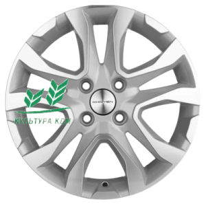 Диск Khomen Wheels KHW1503 (Rio/Solaris) F-Silver-FP 6x15/4x100 ET46 D54,1