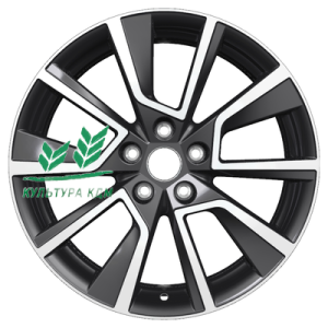 Диск Khomen Wheels KHW1802 (Koleos) Black-FP 7x18/5x114,3 ET35 D66,1