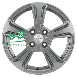 Диск Khomen Wheels KHW1502 (Rio/Solaris) Gray 6x15/4x100 ET48 D54,1
