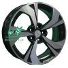 Диск Khomen Wheels KHW1724 (Jac/Москвич 3) Black-FP 7x17/5x108 ET40 D54,1