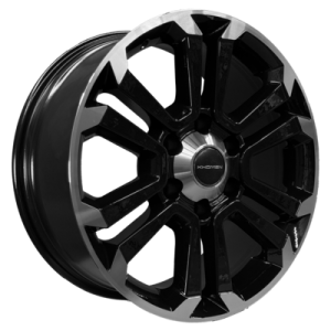 Диск Khomen Wheels KHW1817 (Fortuner/Hilux) Black-FP 7.5x18/6x139,7 ET30 D106,1