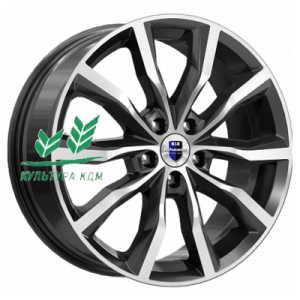 Диск K&K Портер (КС906) Алмаз черный 7.5x18/5x114,3 ET37 D66,6
