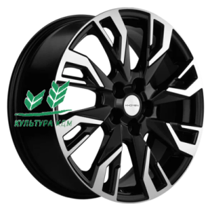 Диск Khomen Wheels KHW1809 (Koleos) Black-FP 7x18/5x114,3 ET35 D66,1