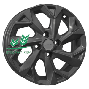Диск Khomen Wheels KHW1402 (Solaris/Logan/Rio) Gray 5.5x14/4x100 ET43 D67,1
