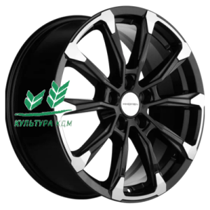 Диск Khomen Wheels KHW1808 (Koleos) Black-FP 7.5x18/5x114,3 ET35 D66,1