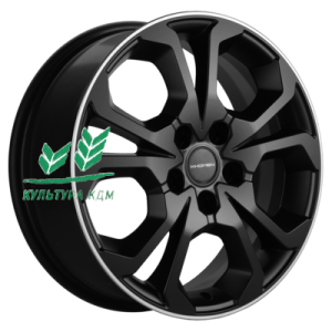 Диск Khomen Wheels KHW1711 (Chery/Exeed) Black 6.5x17/5x108 ET33 D60,1