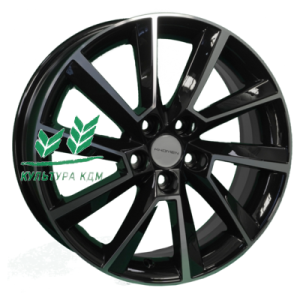 Диск Khomen Wheels KHW1604 (Yaris) Black-FP 6x16/5x100 ET45 D54,1