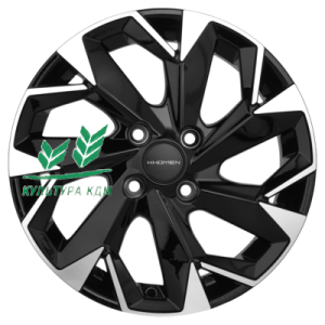 Диск Khomen Wheels KHW1508 (Cobalt) Black-FP 6x15/4x100 ET39 D56,6