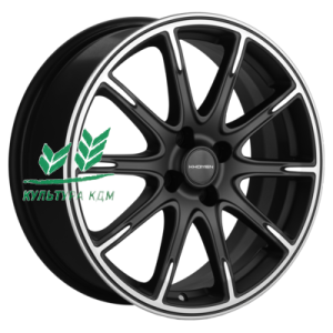 Диск Khomen Wheels KHW1707 (Lada Granta) Black-FP matt 6.5x17/4x98 ET38 D58,6