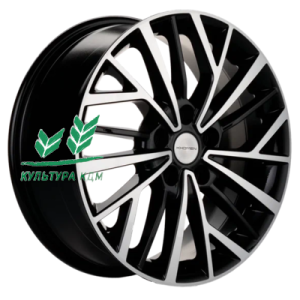 Диск Khomen Wheels KHW1717 (Changan/Geely/Lexus/Toyota) Black-FP 7x17/5x114,3 ET45 D60,1