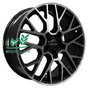 Диск Khomen Wheels KHW1818 (Chery Tiggo 7 (Pro/Pro Max)) Black-FP 7x18/5x108 ET33 D60,1