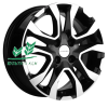 Диск Khomen Wheels KHW1503 (Rio/Solaris) Black-FP 6x15/4x100 ET46 D54,1