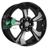 Диск Khomen Wheels KHW1724 (Jac/Москвич 3) Black 7x17/5x108 ET40 D54,1