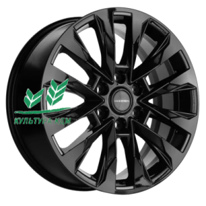 Диск Khomen Wheels KHW2010 (Hilux) Black 8x20/6x139,7 ET30 D106,1