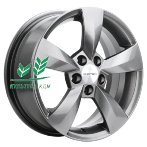 Диск Khomen Wheels KHW1504 (Fabia) Gray 6x15/5x100 ET43 D57,1