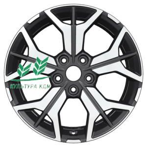 Диск Khomen Wheels KHW1715 (Teana/X-trail) Black-FP 7x17/5x114,3 ET45 D66,1