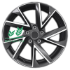 Диск Khomen Wheels KHW1714 (Teana/X-trail) Black-FP 7x17/5x114,3 ET45 D66,1