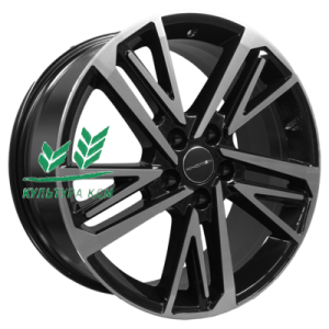 Диск Khomen Wheels KHW1815 (Tugella) Black-FP 8x18/5x108 ET46 D63,4