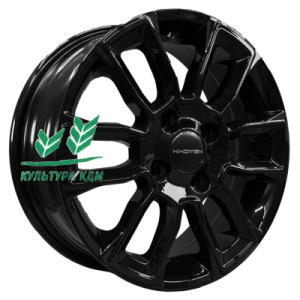 Диск Khomen Wheels KHW1406 (Solaris/Logan/Rio) Black 5.5x14/4x100 ET43 D67,1