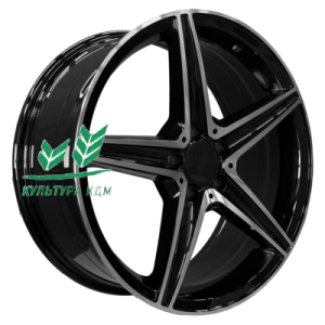 Диск PDW 5261 Gloss Black Machine Face 9x19/5x112 ET38 D66,6