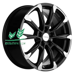 Диск Khomen Wheels KHW1808 (K5/Santafe) Black-FP 7.5x18/5x114,3 ET50 D67,1