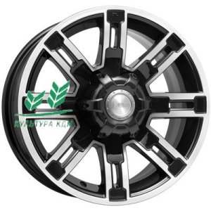Диск K&K Полюс (КС609M) Алмаз черный 7.5x16/6x139,7 ET5 D111,6