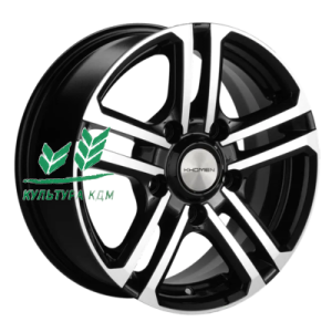 Диск Khomen Wheels KHW1602 (Niva 4x4 Bronto) Black-FP 6.5x16/5x139,7 ET35 D98,5