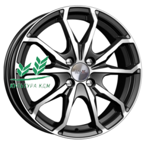 Диск K&K Brent (КС733) Алмаз черный 6x16/4x98 ET35 D58,5