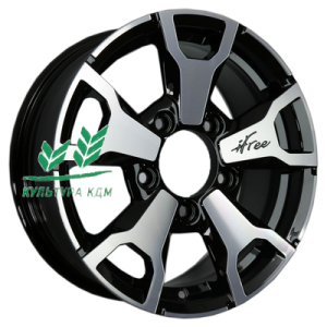 Диск iFree Тайган (КС872) Блэк Джек 6x16/5x139,7 ET40 D98,1