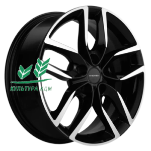 Диск Khomen Wheels KHW1708 (Elantra/Ceed/i30) Black-FP 6.5x17/5x114,3 ET46 D67,1