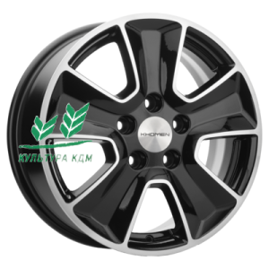 Диск Khomen Wheels KHW1601 (Changan CS35) Black-FP 6.5x16/5x110 ET46 D63,3