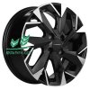 Диск Khomen Wheels KHW1402 (Solaris/Logan/Rio) Black-FP 5.5x14/4x100 ET43 D67,1