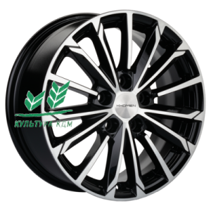 Диск Khomen Wheels KHW1611 (Octavia A7) Black-FP 6.5x16/5x112 ET46 D57,1