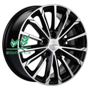 Диск Khomen Wheels KHW1611 (Octavia/Golf/Jetta) Black-FP 6.5x16/5x112 ET50 D57,1