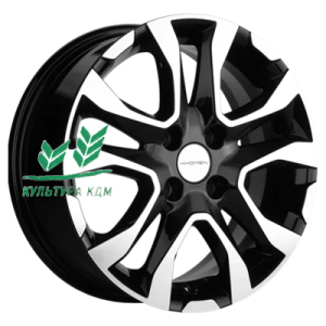 Диск Khomen Wheels KHW1503 (Lada Granta) Black-FP 6x15/4x98 ET36 D58,5