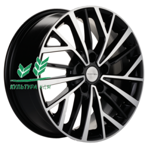 Диск Khomen Wheels KHW1722 (Chery/Exeed) Black-FP 6.5x17/5x108 ET33 D60,1