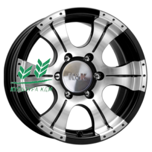 Диск K&K Байконур (КС465М) Алмаз черный 8x16/6x139,7 ET0 D110,1