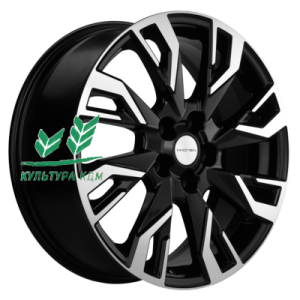 Диск Khomen Wheels KHW1809 (Kodiaq/Tiguan) Black-FP 7x18/5x112 ET43 D57,1
