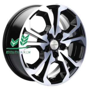 Диск Khomen Wheels KHW1711 (DFM AX 7) Black-FP 6.5x17/5x108 ET43 D65,1